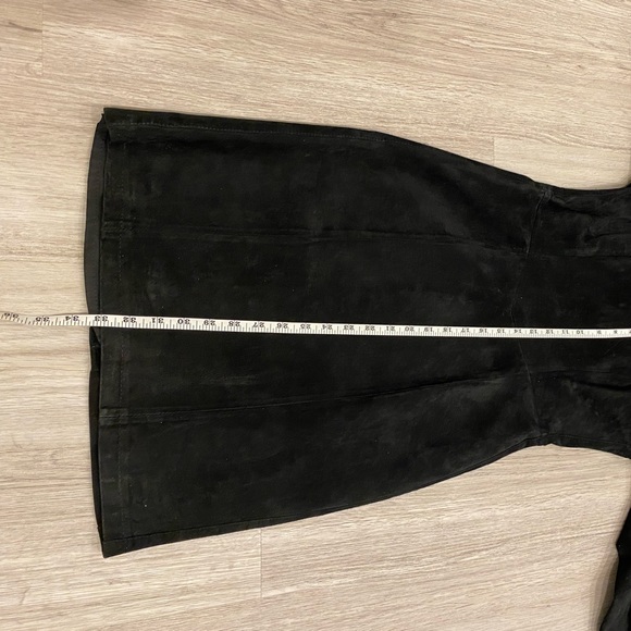 VINTAGE Bagatelle Genuine Leather Black Dress Vintage Size 6 / Modern XS - Picture 15 of 15